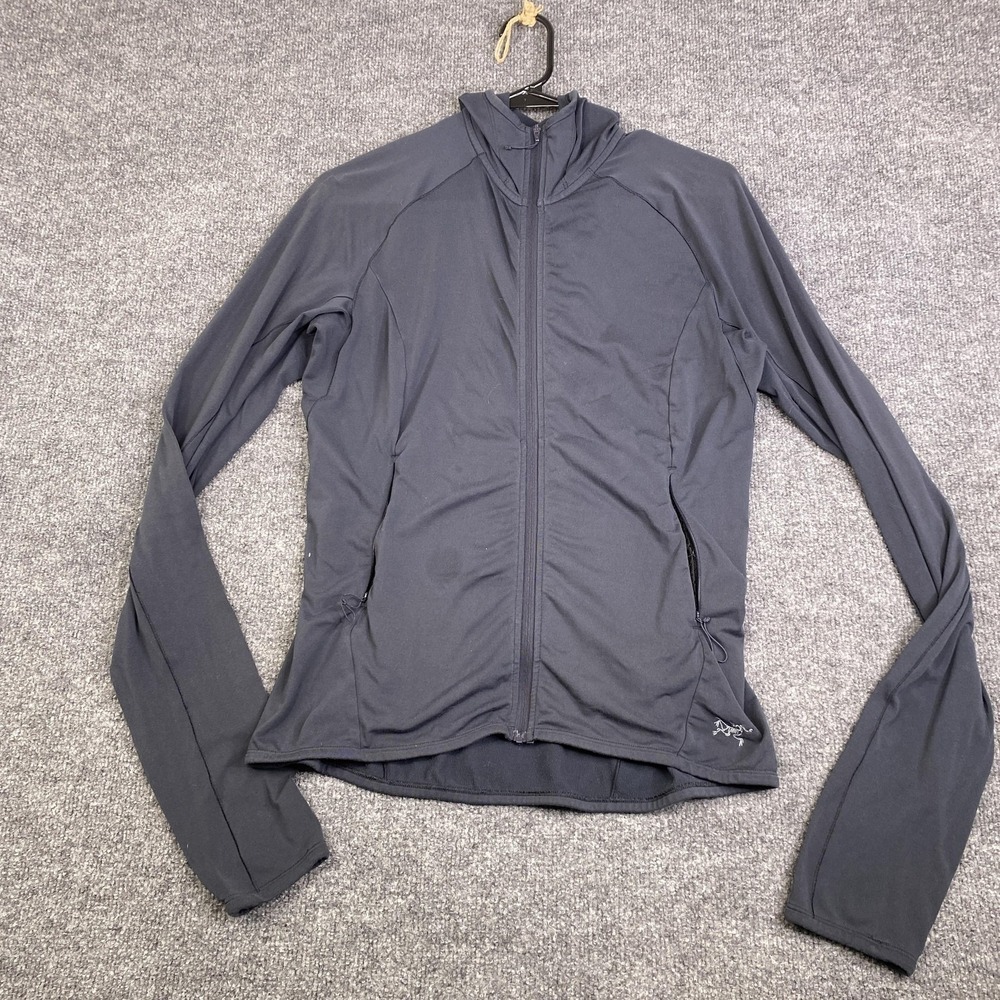 Arc'teryx Adahy Hoody Jacket Womens Small Gray Fleece Full Zip Hooded Layer
